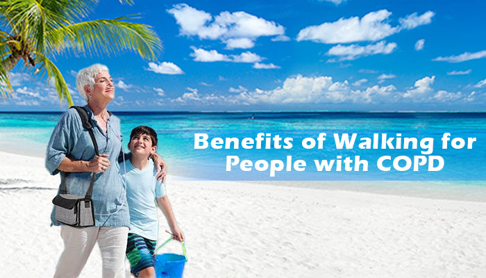 What are the benefits of walking for people with COPD?