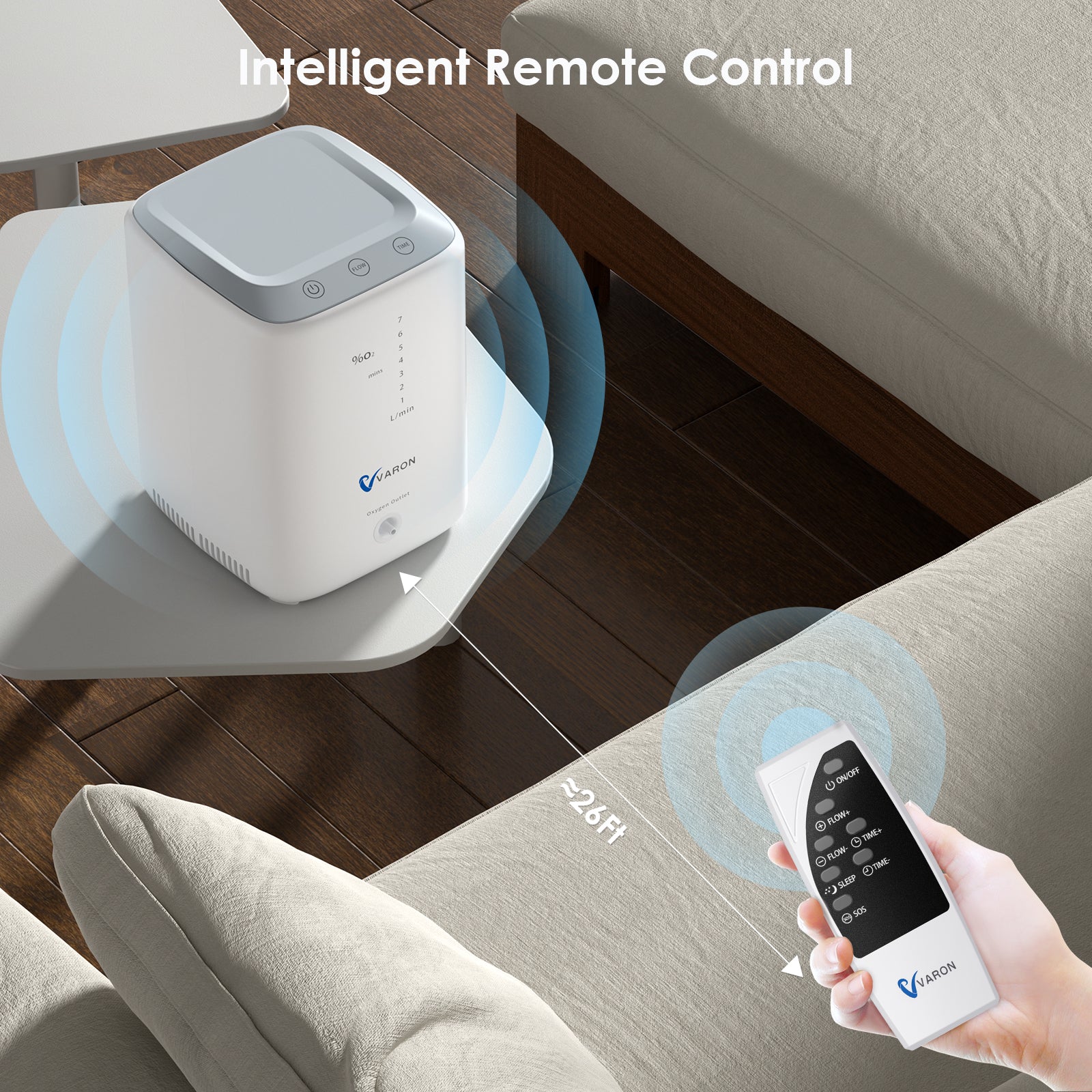 VARON 1-7L/min Home Oxygen Concentrator NT-04