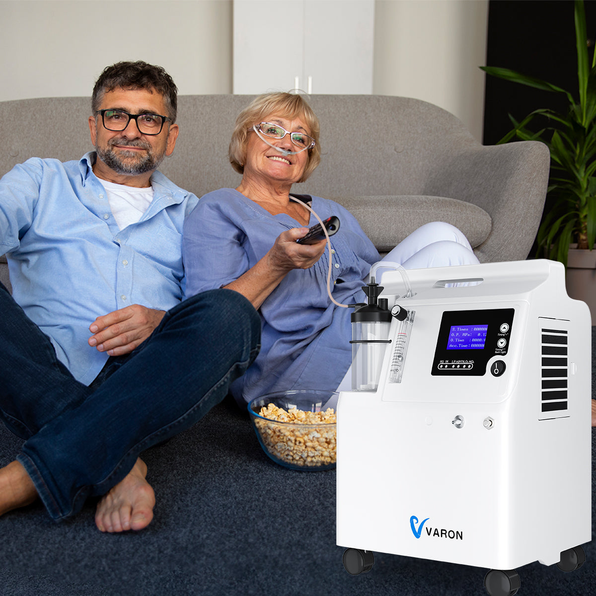 Varon Oxygen Concentrator FDA Approved Continuous Flow Medical Grade Serene 5L