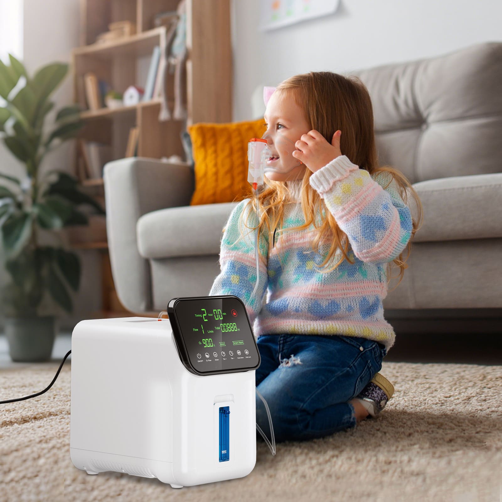 1-7L/min Home Oxygen Concentrator YK608A
