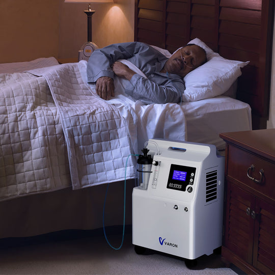 Varon Oxygen Concentrator Medical Grade Stable 93% Oxygen Purity at 0.5-5L/min Continuous Flow Serene 5L for Home Use