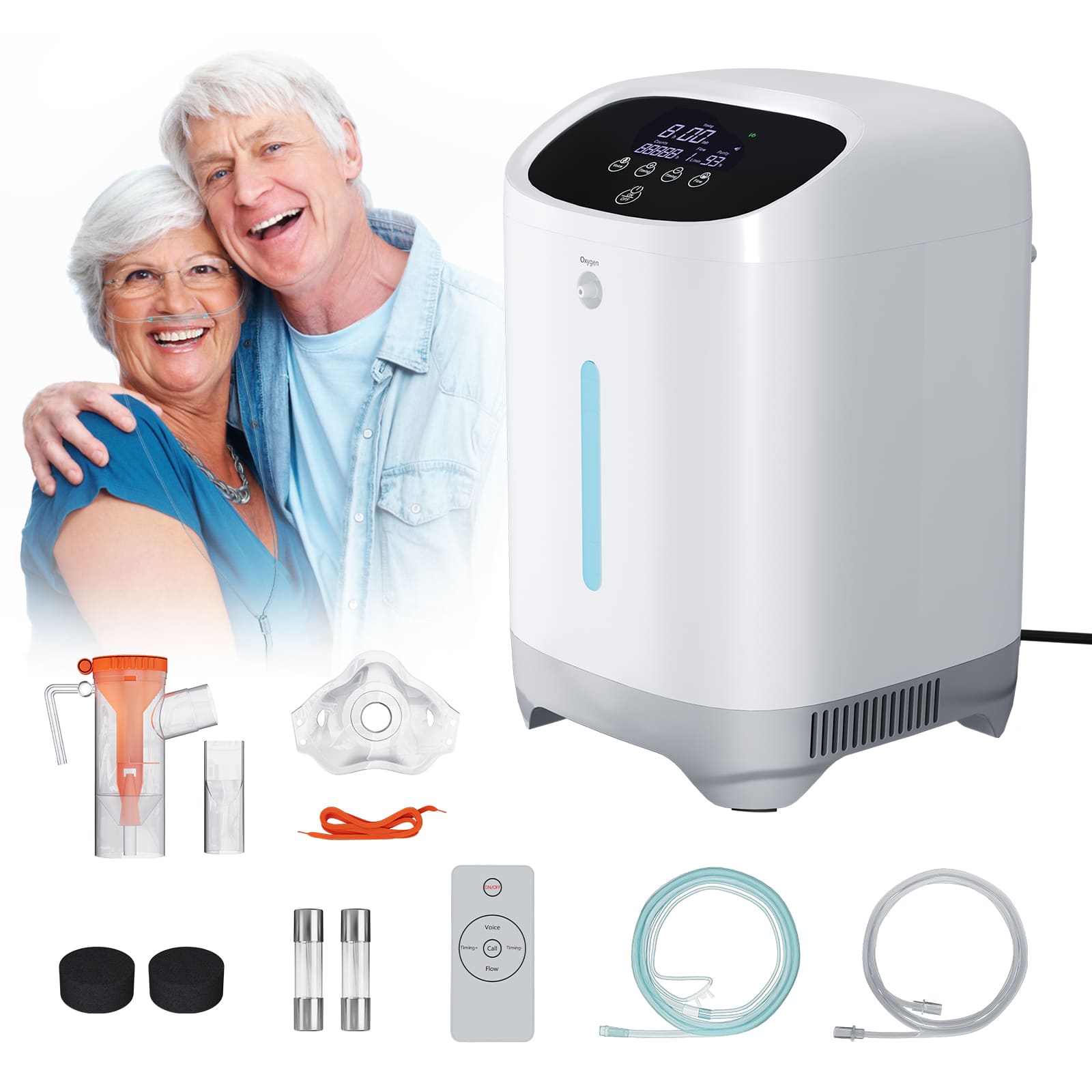 1-7L/min Home Oxygen Concentrator 118W
