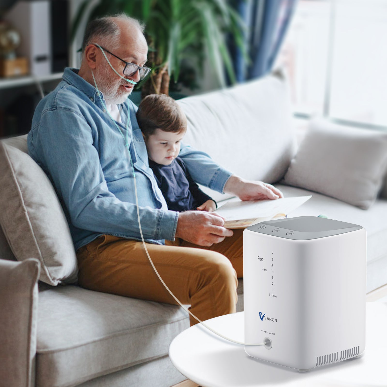 VARON 1-7L/min Home Oxygen Concentrator NT-04