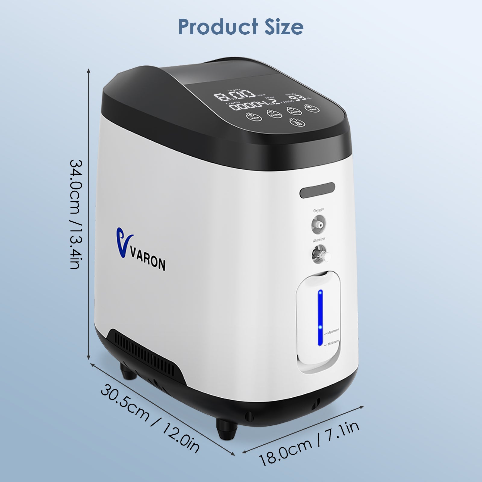 1-8L/min Adjustable Oxygen Concentrator 105W Pro for Home Use