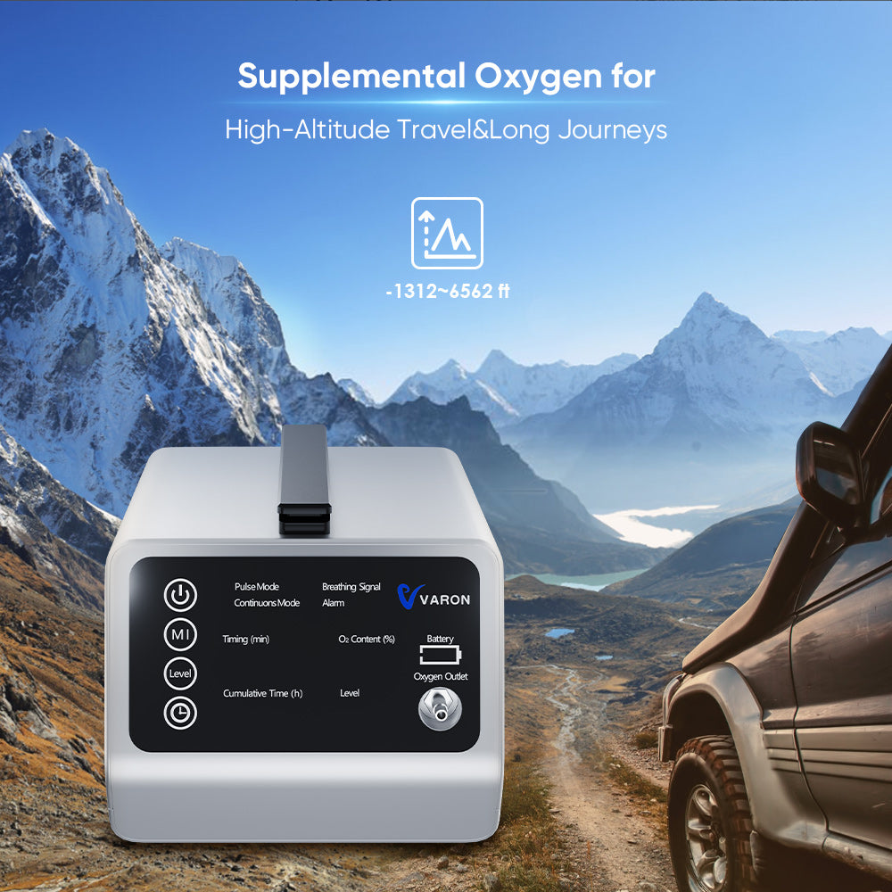 NEW ARRIVALš„VARON In-Car Portable Oxygen Concentrator VT-1 for High Altitudes and Travel