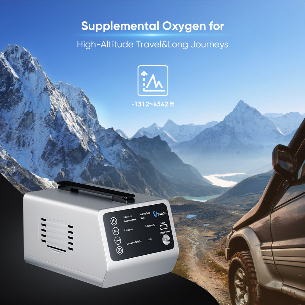 NEW ARRIVALš„VARON In-Car Portable Oxygen Concentrator VT-1 for High Altitudes and Travel