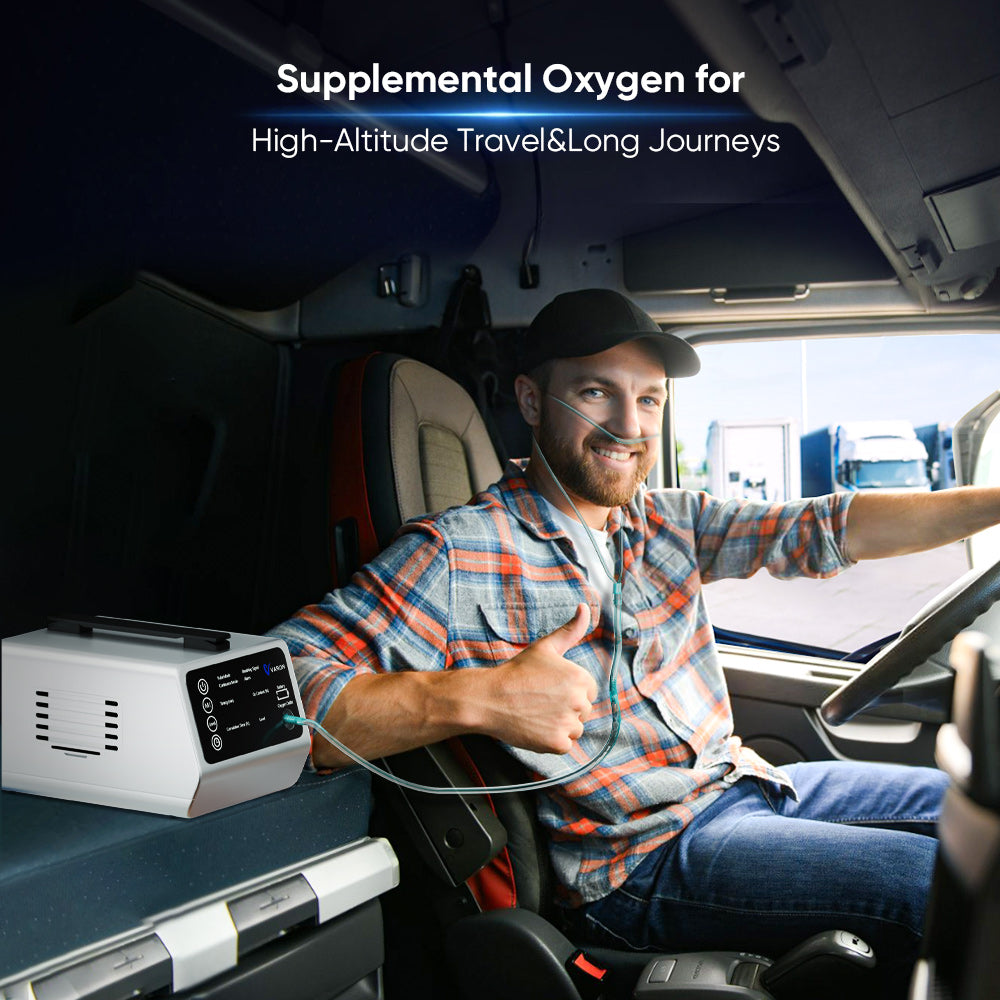 NEW ARRIVALš„VARON In-Car Portable Oxygen Concentrator VT-1 for High Altitudes and Travel