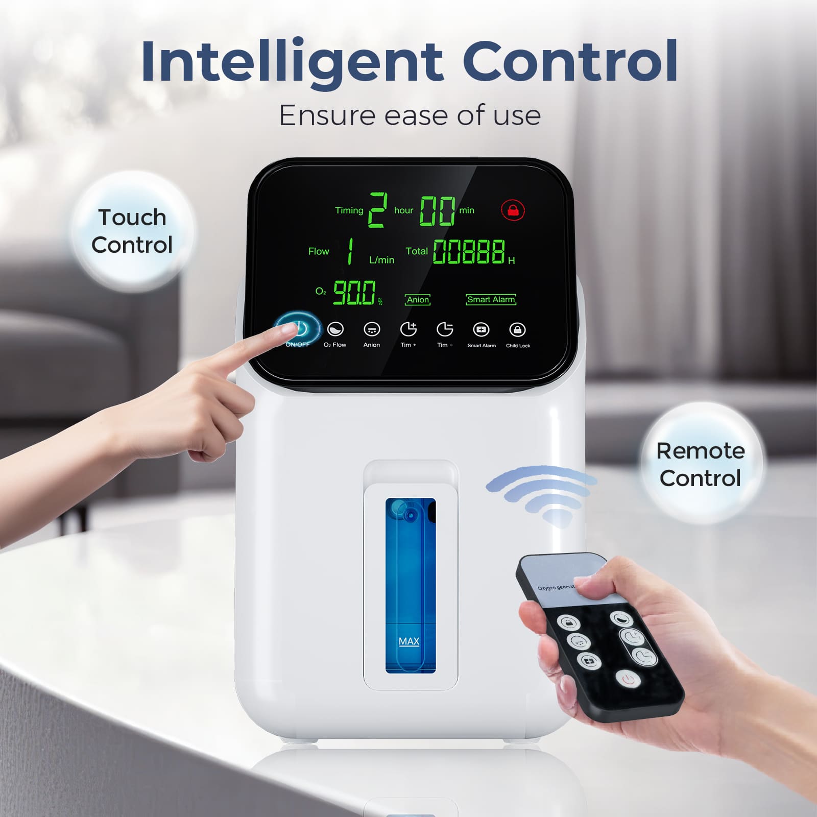 1-7L/min Home Oxygen Concentrator YK608A