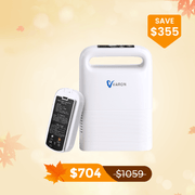 VARON 1-5L/min Pulse Flow Portable Oxygen Concentrator NT-02✨8 Cell/16 Cell Battery