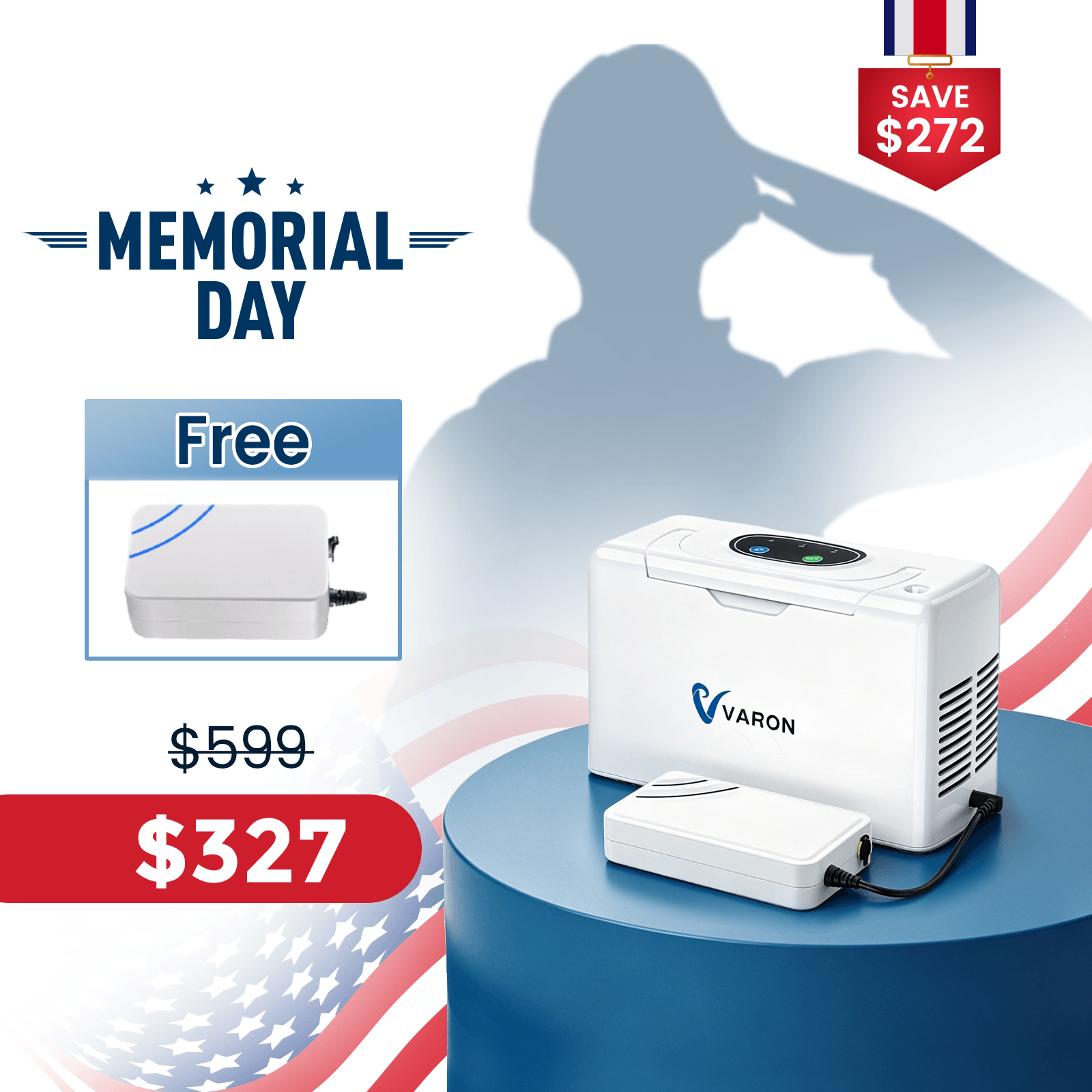 VARON Portable Oxygen Concentrator 3L/min NT-05
