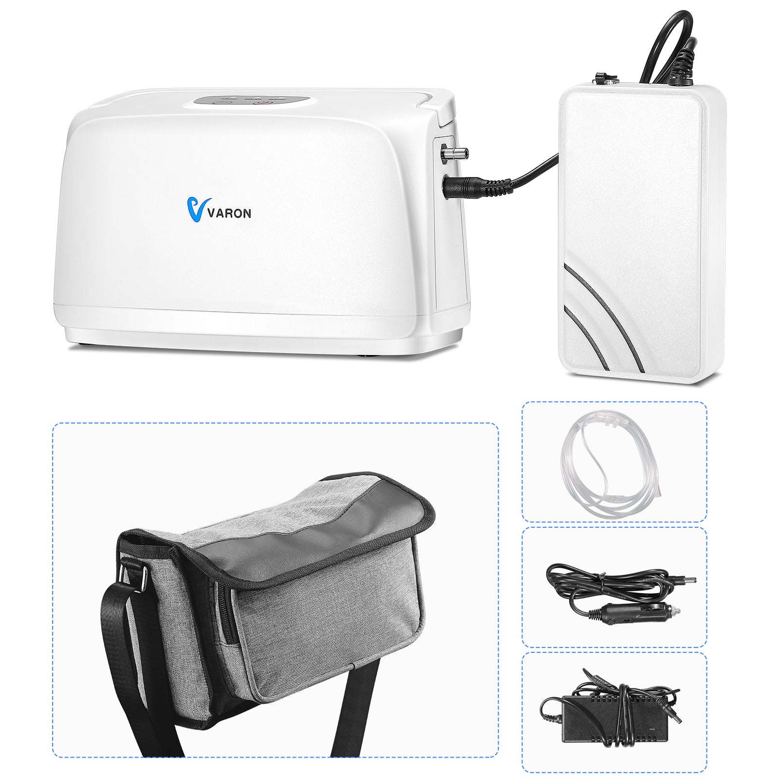 VARON Home Oxygen Concentrator 105W+Portable Oxygen Concentrator NT-03