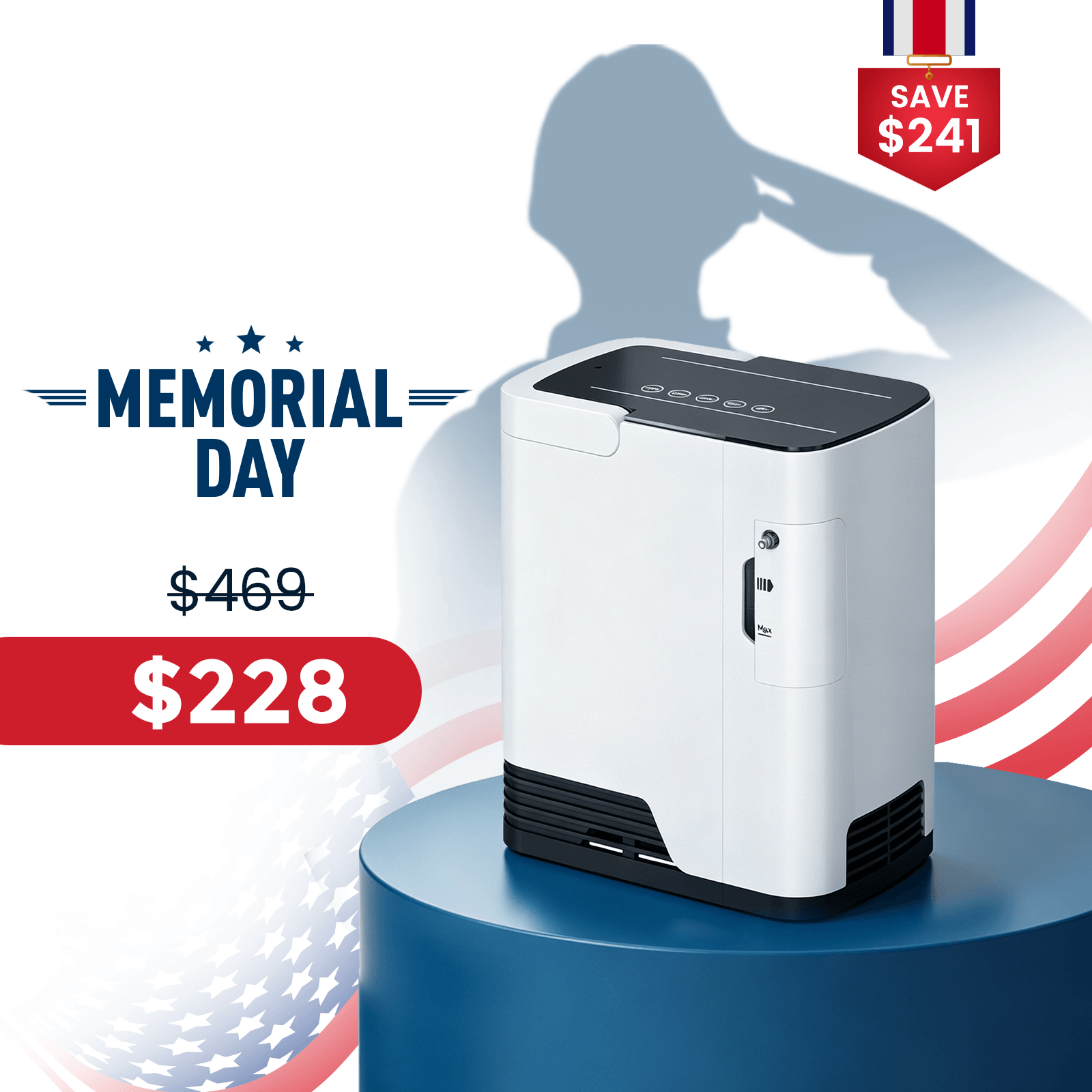 Adjustable ZY-1J Home Oxygen Concentrator | 1–7L Oxygen Flow