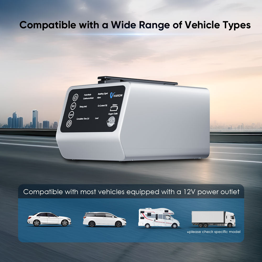 NEW ARRIVALš„VARON In-Car Portable Oxygen Concentrator VT-1 for High Altitudes and Travel