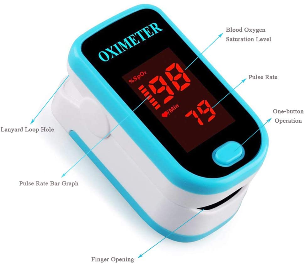 Fingertip Pulse Oximeter Blood Oxygen Sensor