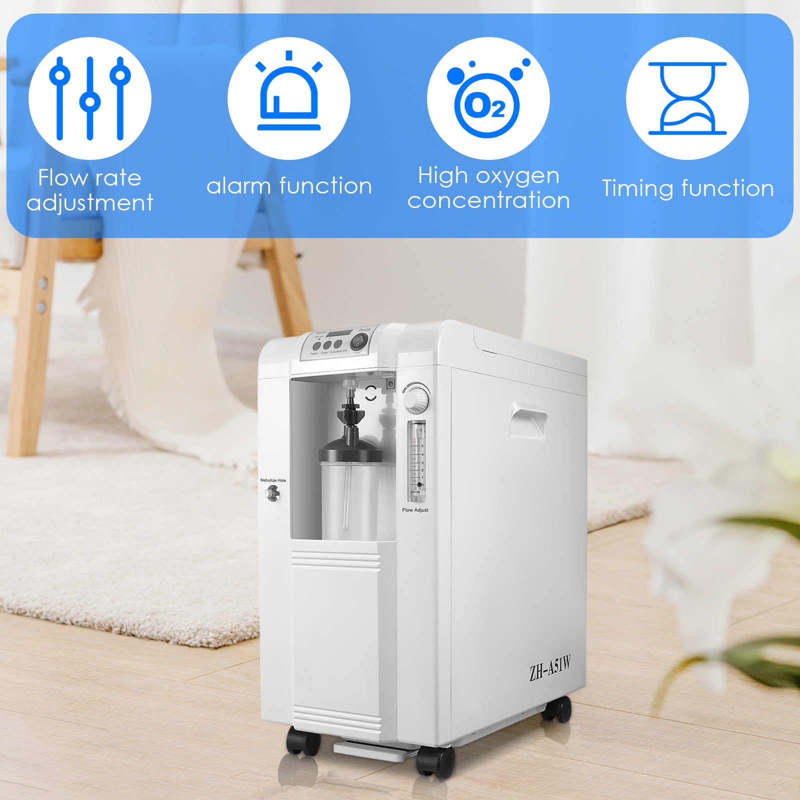 Home Oxygen Concentrator ZH-A51+ 101W