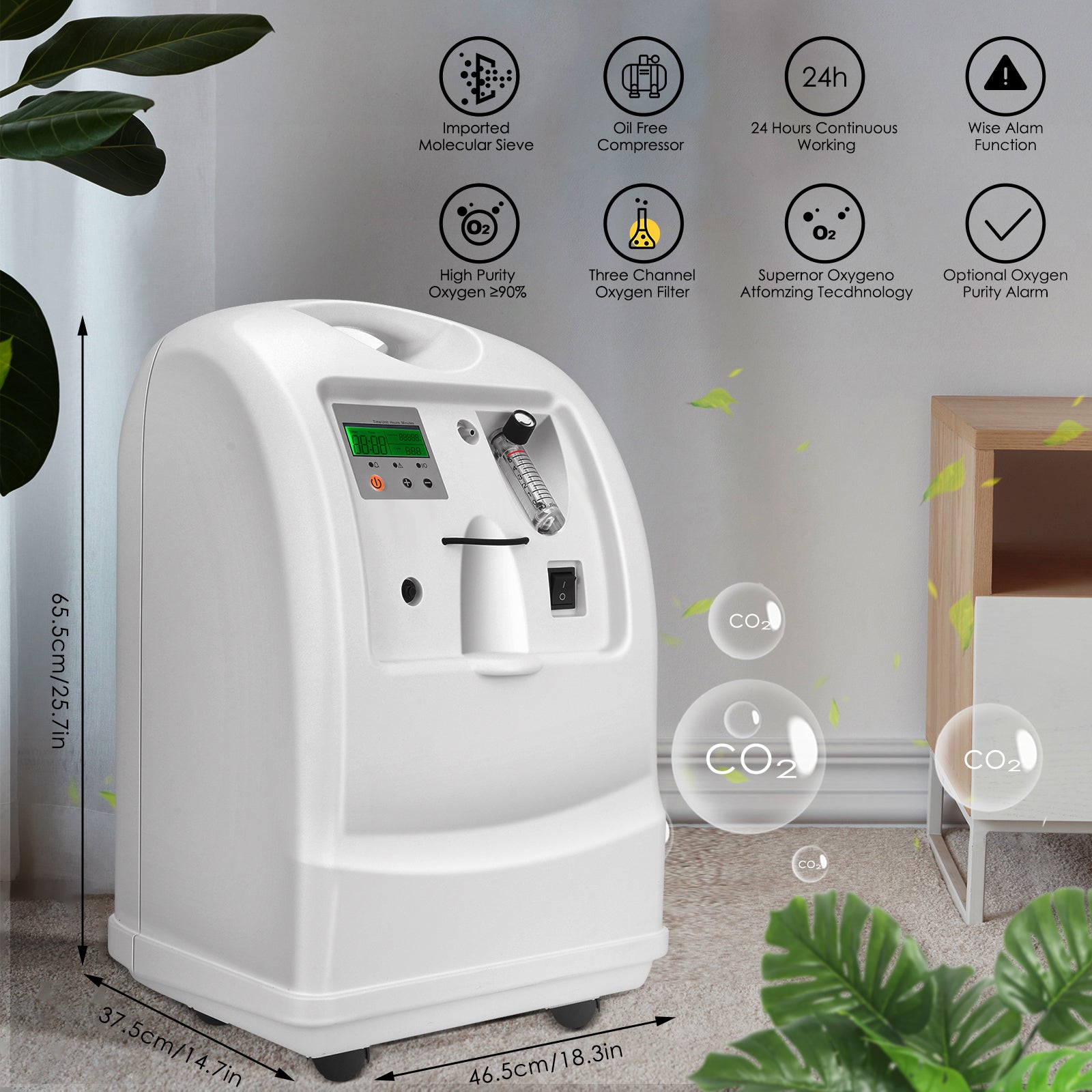 5L/min Multi-functional Home Oxygen Machine KSOC-5