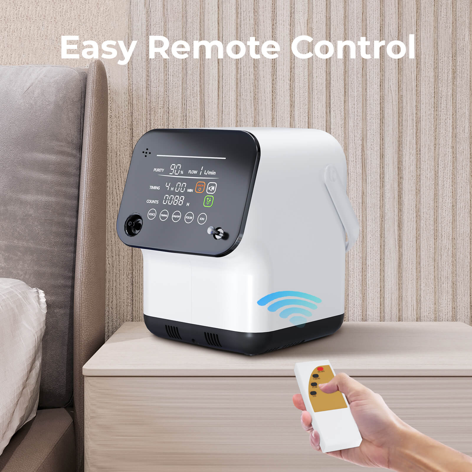 Super Quiet ZY1SW Home Oxygen Concentrator | 1–7L Continuous Flow
