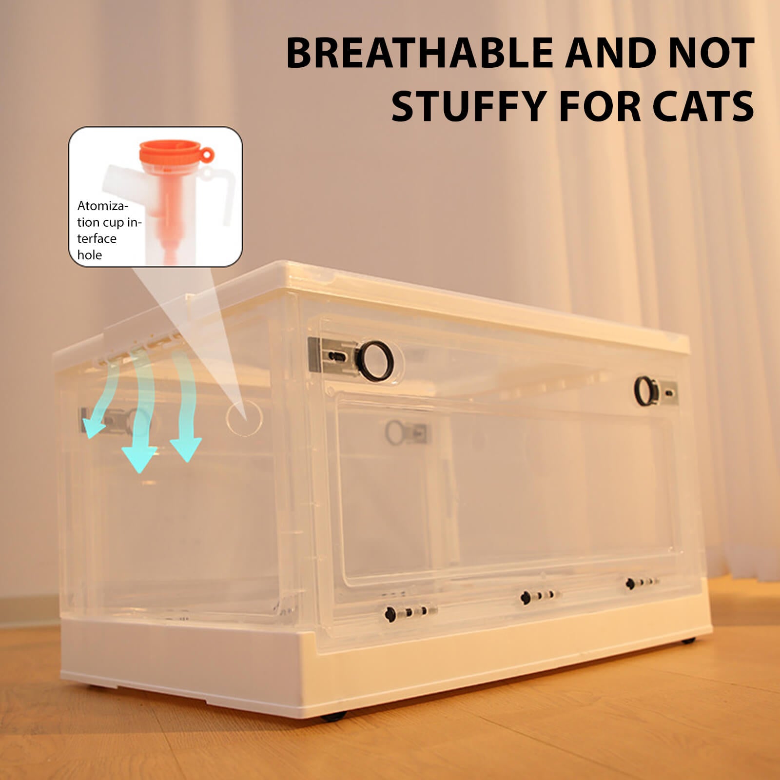 Portable Pet Oxygen Chamber Nebulization Box for Oxygen Therapy