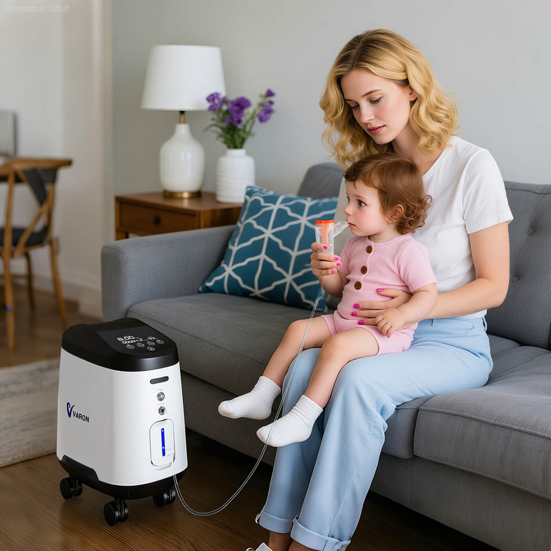 VARON Home Oxygen Concentrator With the Wheels 105W Pro Max
