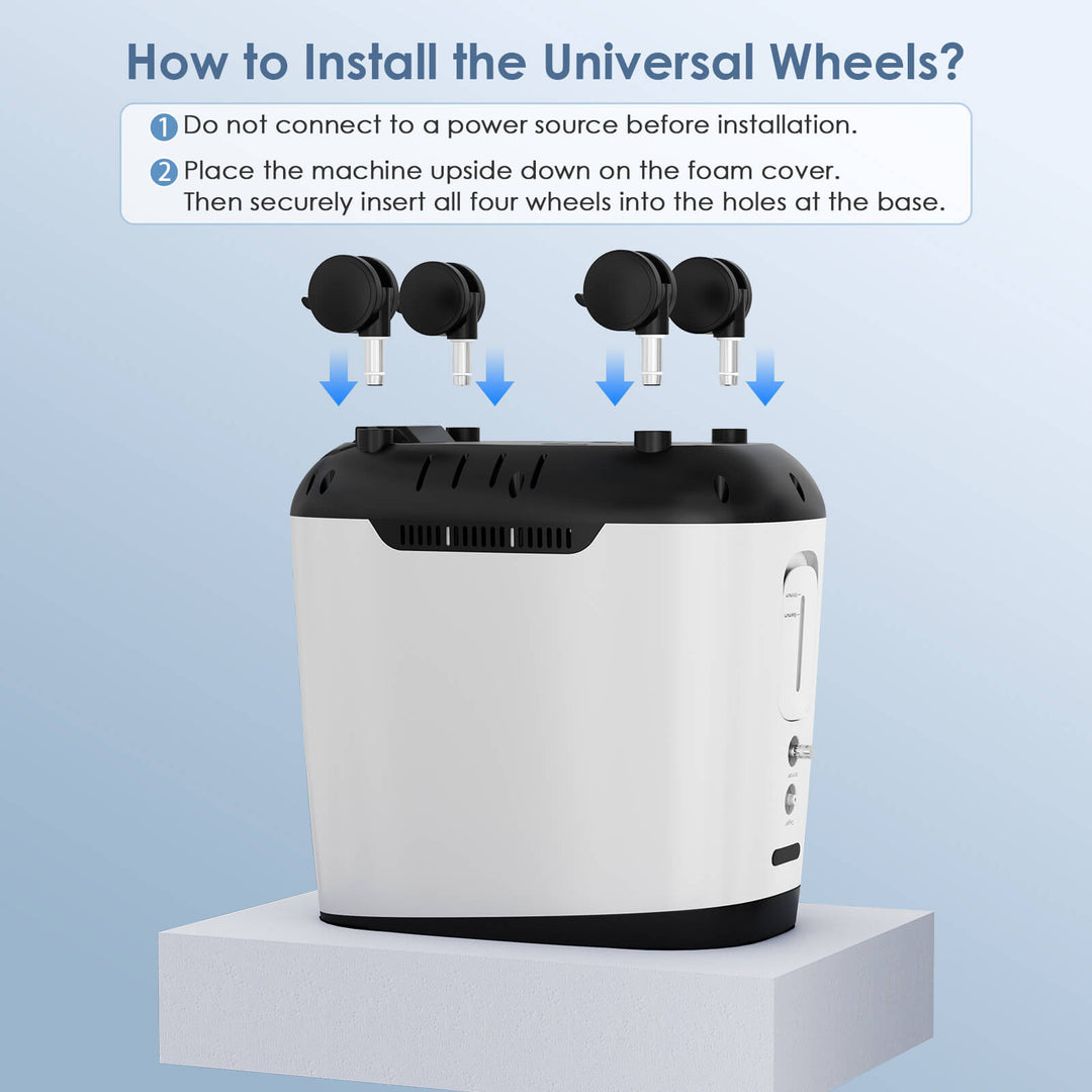 VARON Home Oxygen Concentrator With the Wheels 105W Pro Max