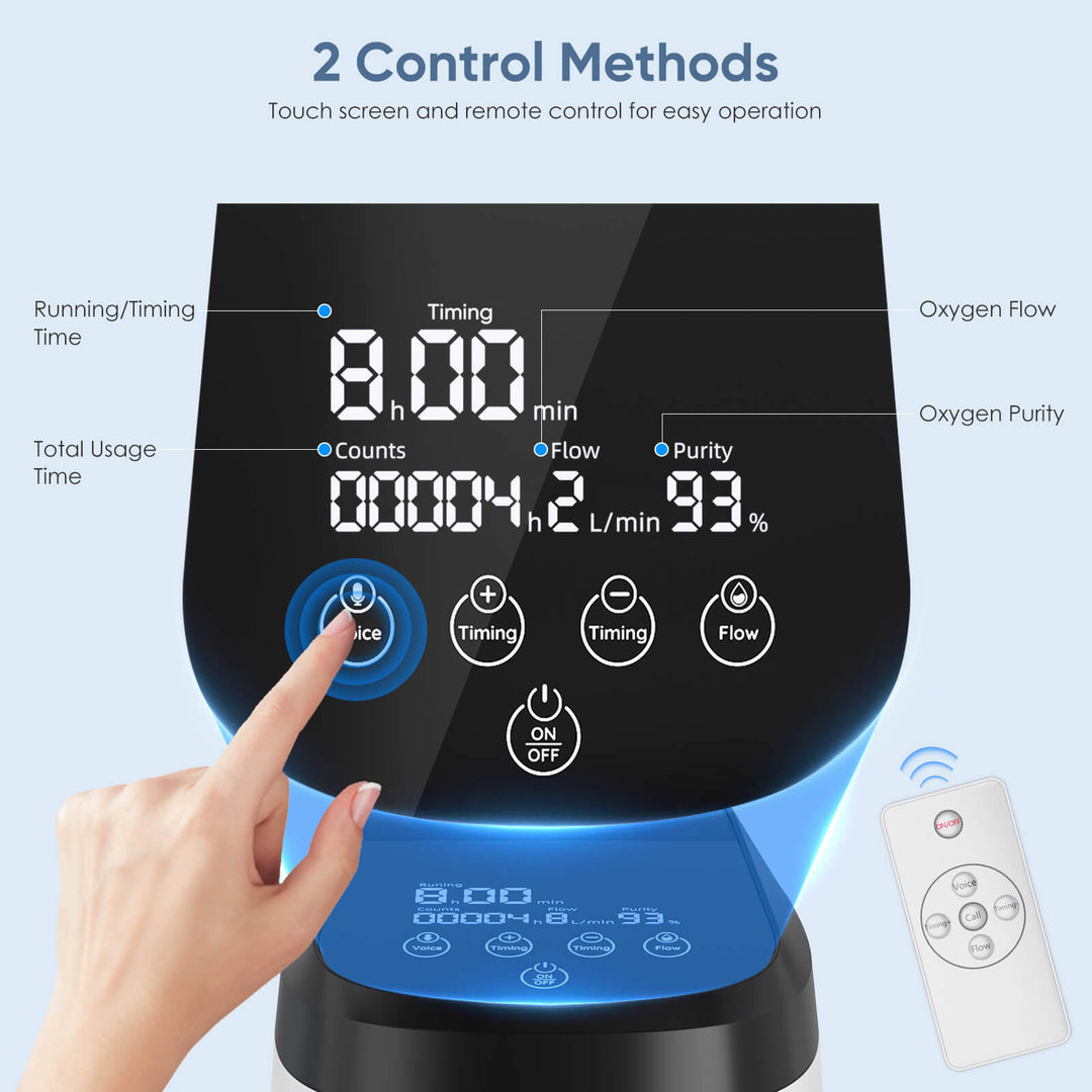 VARON Home Oxygen Concentrator With the Wheels 105W Pro Max