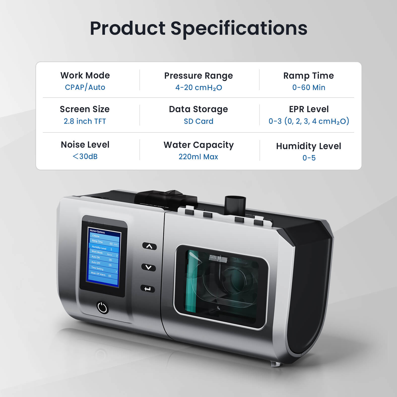 NEW ARRIVAL CPAP Machine DS-6 With Heated Humidifer