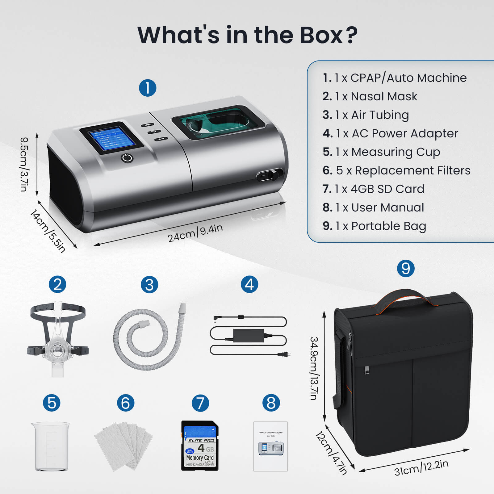 NEW ARRIVAL CPAP Machine DS-6 With Heated Humidifer