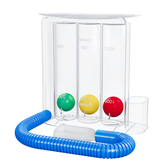 3-Ball Incentive Spirometer Respiratory Breathing Trainer