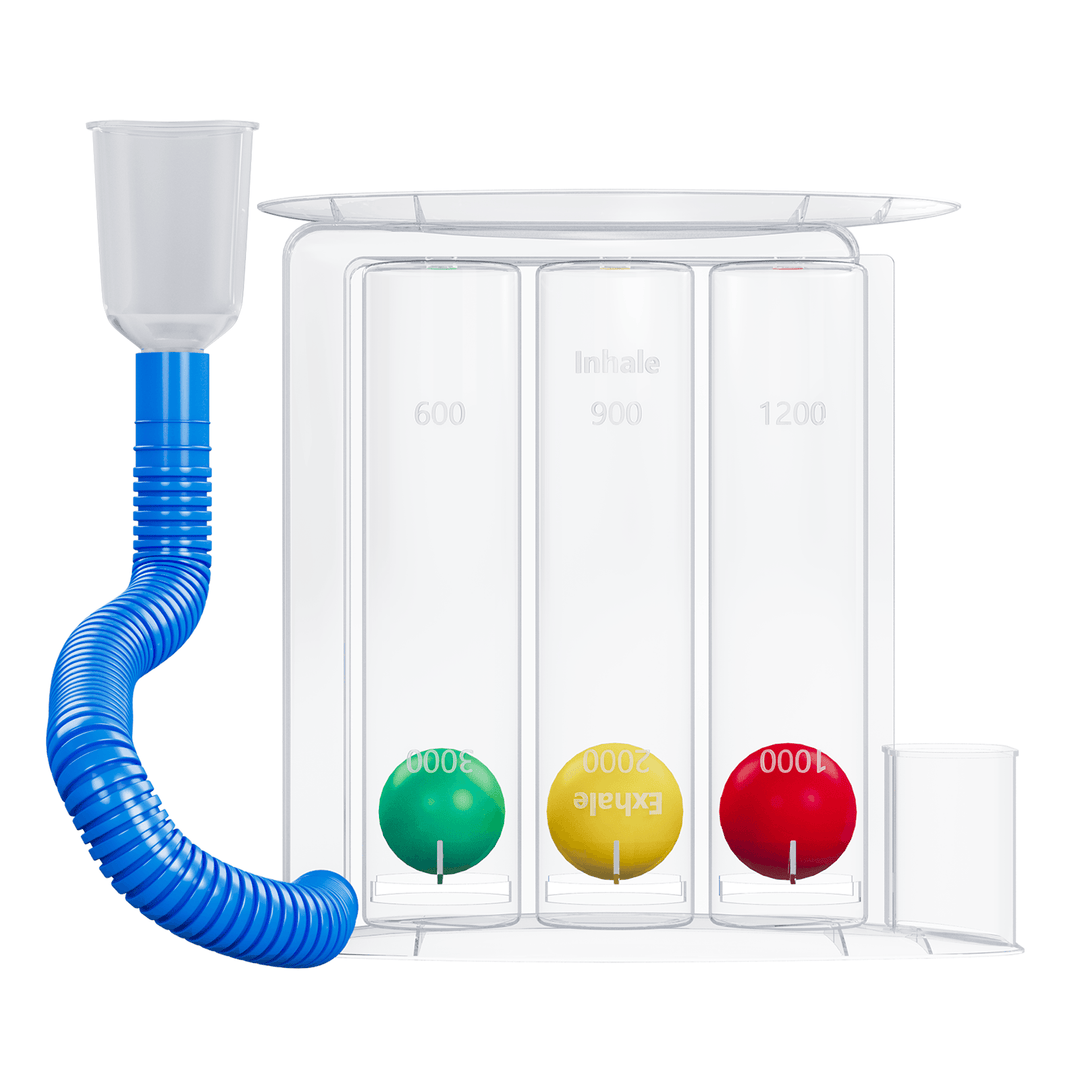 3-Ball Incentive Spirometer Respiratory Breathing Trainer