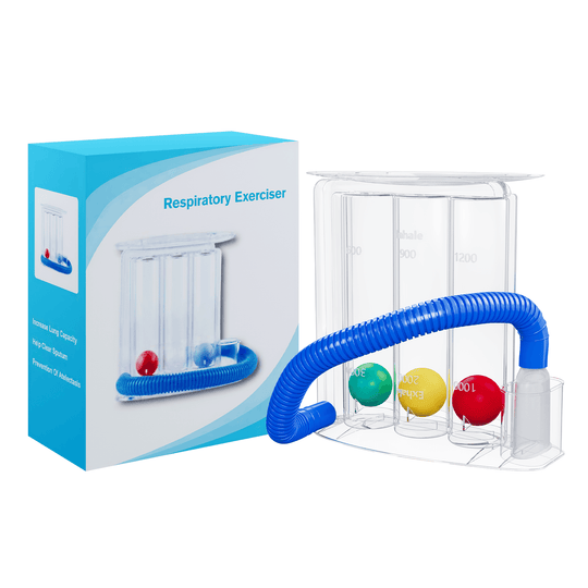 3-Ball Incentive Spirometer Respiratory Breathing Trainer