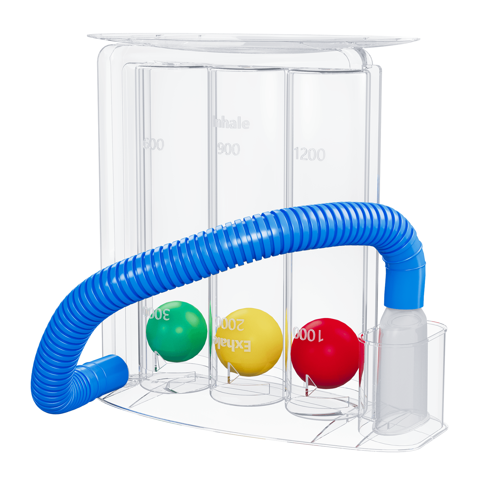 3-Ball Incentive Spirometer Respiratory Breathing Trainer