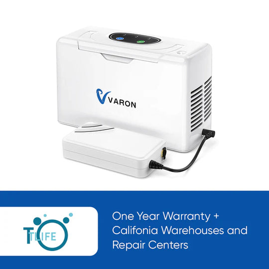VARON Portable Oxygen Concentrator NT-05+One 8 Cell Battery
