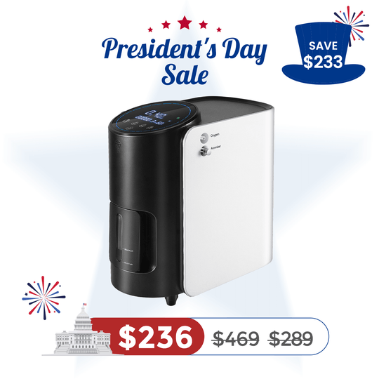 VARON 1-7L/min Adjustable Home Oxygen Concentrator 101W