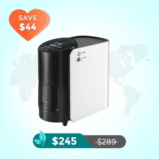 VARON 1-7L/min Adjustable Home Oxygen Concentrator 101W