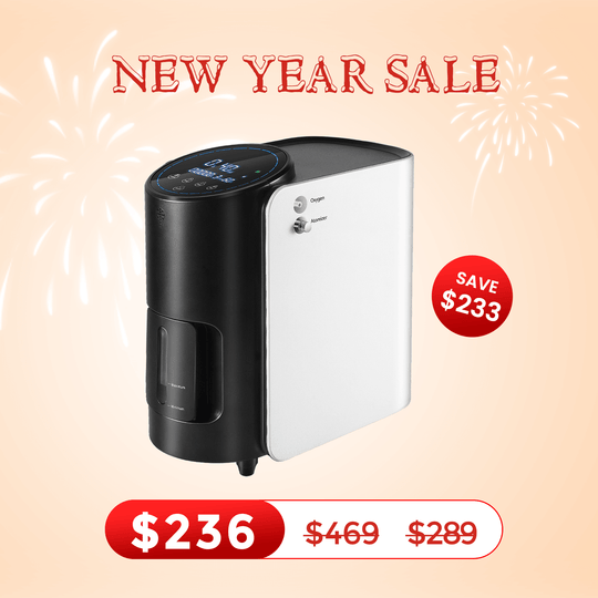 VARON 1-7L/min Adjustable Home Oxygen Concentrator 101W