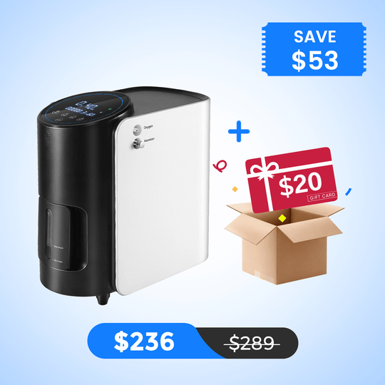 VARON 1-7L/min Adjustable Home Oxygen Concentrator 101W