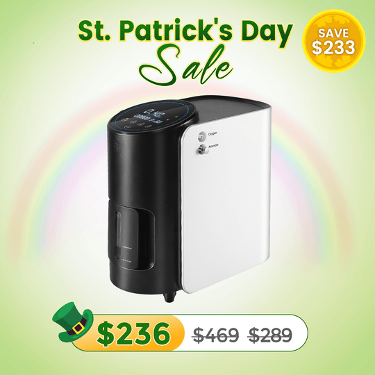 VARON 1-7L/min Adjustable Home Oxygen Concentrator 101W