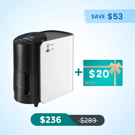VARON 1-7L/min Adjustable Home Oxygen Concentrator 101W