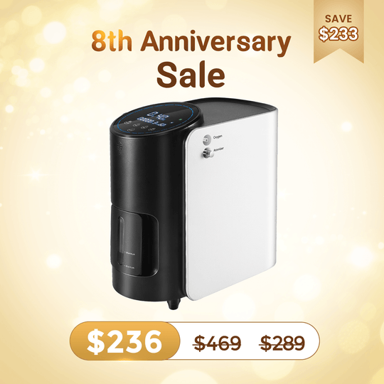 VARON 1-7L/min Adjustable Home Oxygen Concentrator 101W