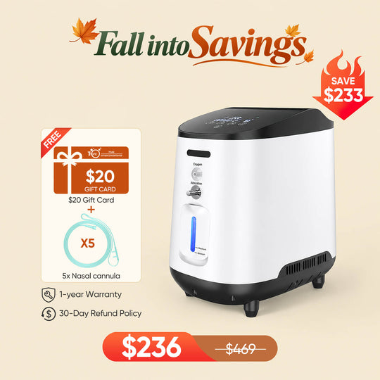 VARON 1-7L/min Adjustable Home Oxygen Concentrator 105W