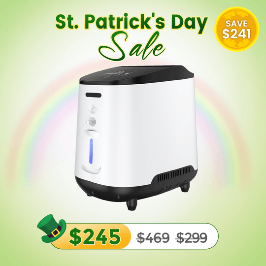 VARON 1-7L/min Adjustable Home Oxygen Concentrator 105W