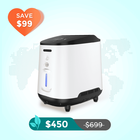 VARON 1-7L/min Adjustable Home Oxygen Concentrator 105W