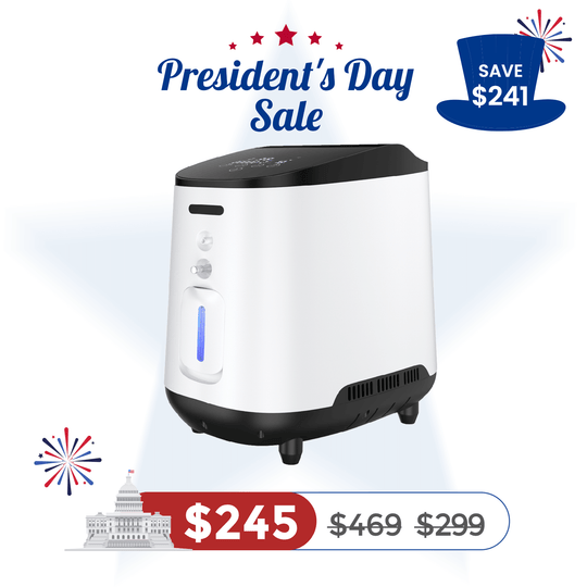 VARON 1-7L/min Adjustable Home Oxygen Concentrator 105W