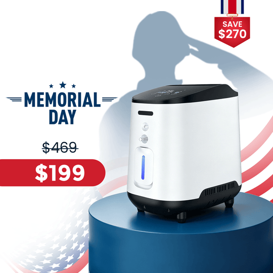 VARON 1-7L/min Adjustable Home Oxygen Concentrator 105W