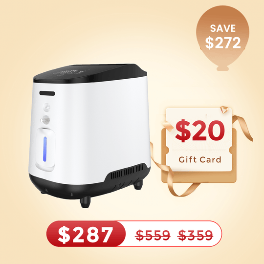 VARON 1-7L/min Adjustable Home Oxygen Concentrator 105W