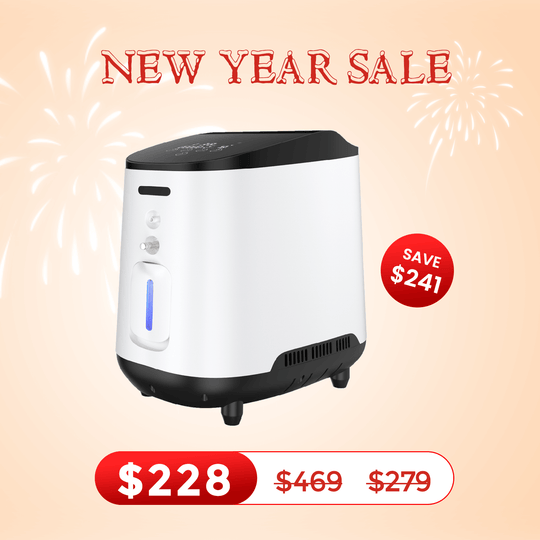 VARON 1-7L/min Adjustable Home Oxygen Concentrator 105W