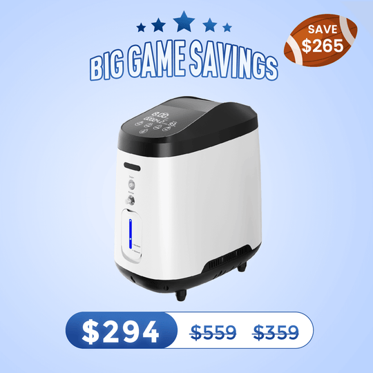 VARON Home Oxygen Concentrator 1-8L/min Adjustable 105W Pro