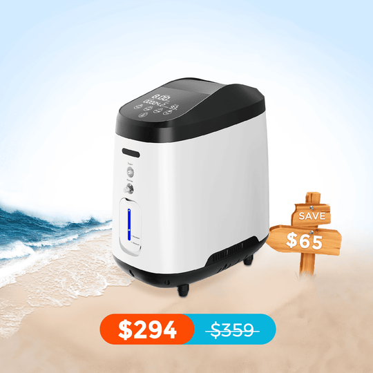 VARON Home Oxygen Concentrator 1-8L/min Adjustable 105W Pro