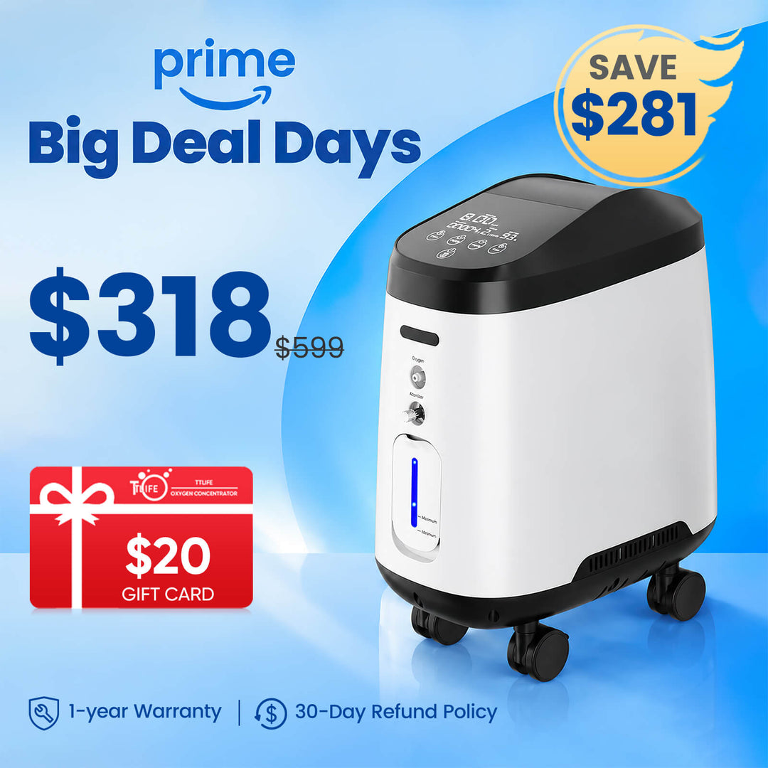 VARON Home Oxygen Concentrator With Wheels 105W Pro