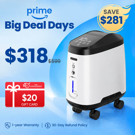 VARON Home Oxygen Concentrator With Wheels 105W Pro